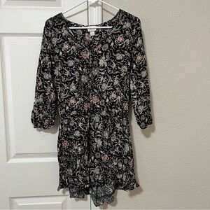 Mossimo Supply Co Floral Button Front Romper Size Large